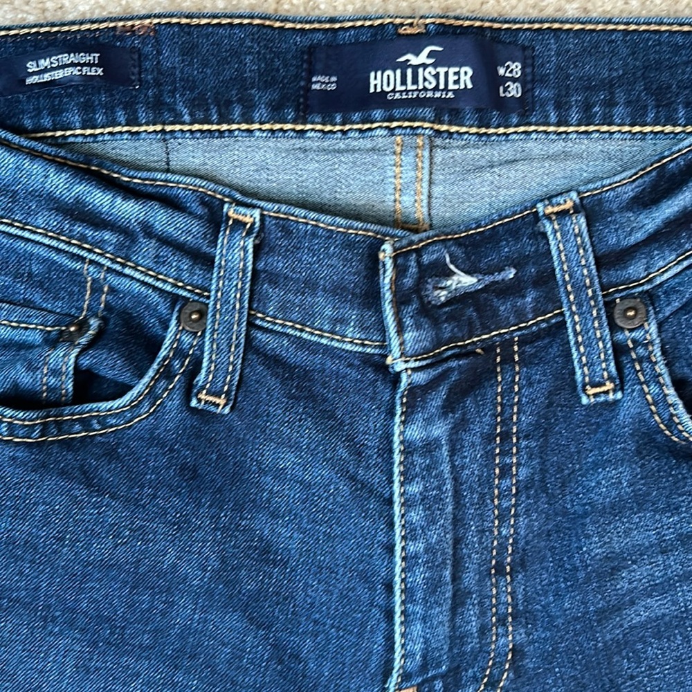 Hollister jeans! Size 28w 30L slim straight